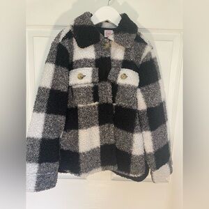 Wonder nation thicker fleece button up sz 7/8